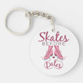 Schaatsen voor datums tekenen ijskast sleutelhanger (Voorkant)