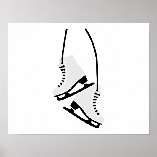 Schaatsen voor het schaatsen poster (Voorkant)