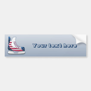 Schaatsen voor ijshockey in de VS Bumpersticker