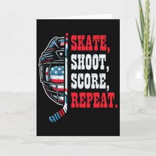 Schaatsen voor ijshockey Schoen Schot Score Herhaa Kaart