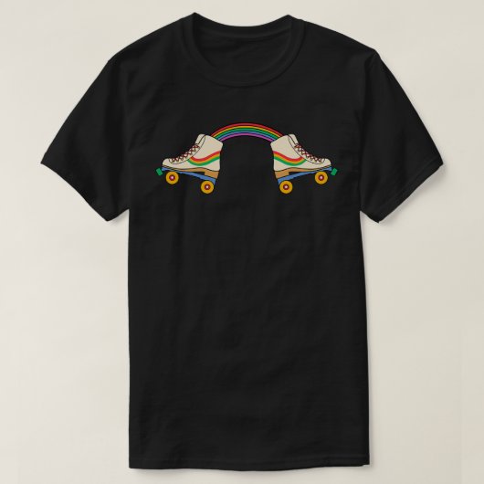 Schaatsen voor regenboogrollen t-shirt (Design voorkant)