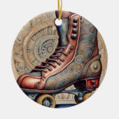  Schaatsen voor rol Keramisch Ornament (Voorkant)