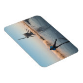 Schaatsen voorbij windmolen & riet rechthoek magne magneet (Rechterzijde)