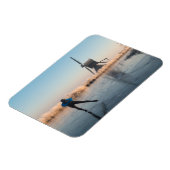 Schaatsen voorbij windmolen & riet rechthoek magne magneet (Linkerzijde)