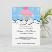 Schaatsen wedstrijd (blauw) kaart (Staand voorkant)