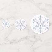 Schaatsen Winter thema verjaardag sneeuwvlok Confetti (Voorkanten)