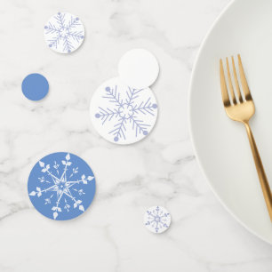 Schaatsen Winter thema verjaardag sneeuwvlok Confetti