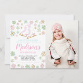 Schaatsen, Winter wonderland met foto Kaart (Voorkant)