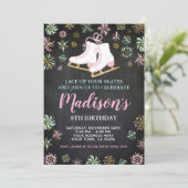 Schaatsen, Winter wonderland, Schoolbord Kaart (Staand voorkant)