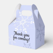Schaatsen Winter Wonderland Verjaardag Favoriet Bo Bedankdoosjes (Voorkant Zijde)