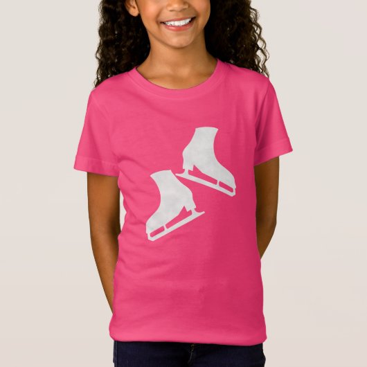Schaatsen wit t-shirt (Voorkant)