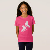 Schaatsen wit t-shirt (Voorkant volledig)