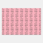 Schaatsende Bunny Inpakpapier Vel (Voorkant 3)