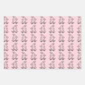 Schaatsende Bunny Inpakpapier Vel (Voorkant 2)