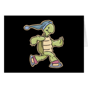 schaatsende schildpad
