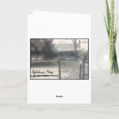 Schaatsende Sneeuwmannen 2 Feestdagen Kaart (Achterkant)