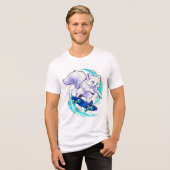 Schaatsende Vos T-Shirt (Voorkant volledig)