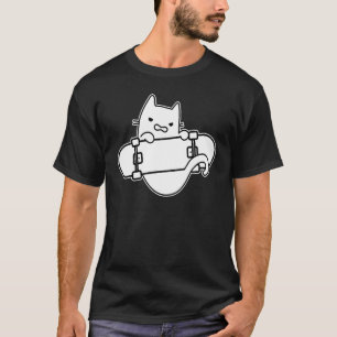 Schaatser Boze Kat Skateboarden Skateboard Of T-shirt