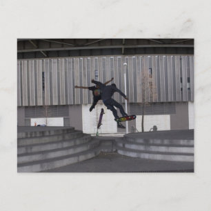 Schaatser Briefkaart