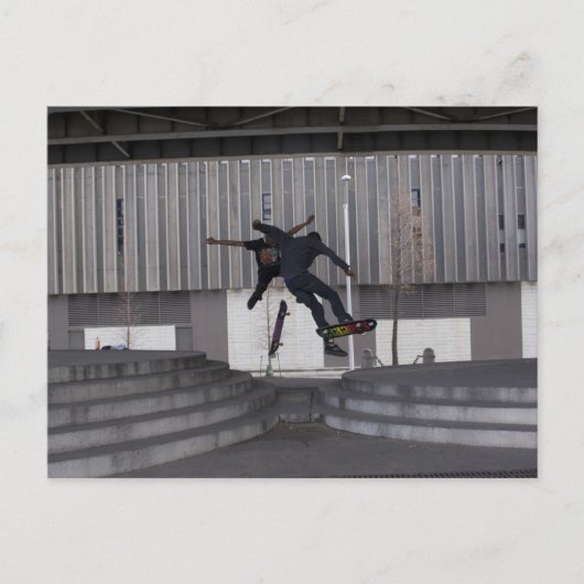 Schaatser Briefkaart (Voorkant)