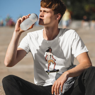 Schaatser engel cartoon skateboard streetwear T-sh T-shirt