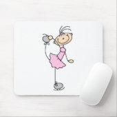 Schaatser in roze muismat (Met muis)