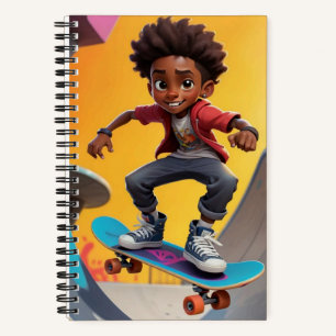 Schaatser Jongen Notitieboek