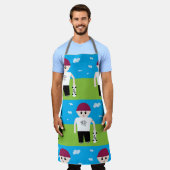 Schaatser Jongen Schort (Gedragen)