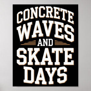 Schaatser Jongen Skateparken Skateboarden Schaatse Poster