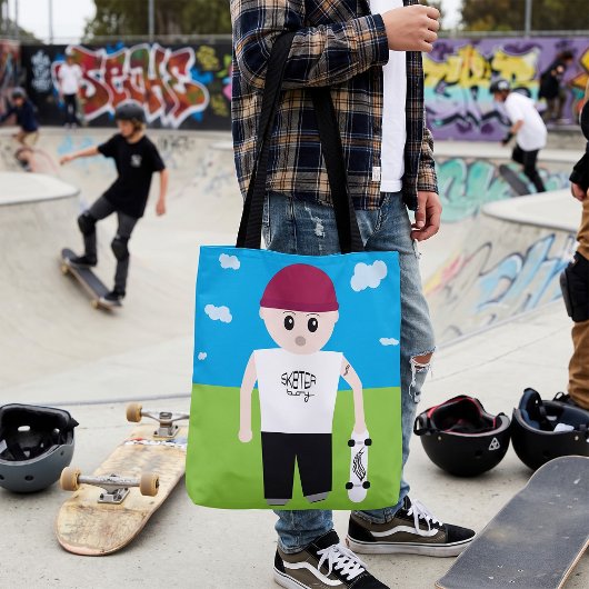 Schaatser Jongen Tote Bag