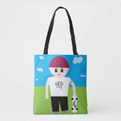 Schaatser Jongen Tote Bag (Voorkant)