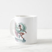 Schaatser koffiemok (Voorkant links)