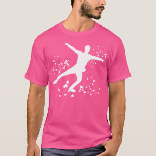 Schaatser Kunstschaatsen Kleurrijke Meisjes IJs Sc T-shirt