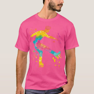 Schaatser Kunstschaatsen Kleurrijke Meisjes Ijs Sc T-shirt