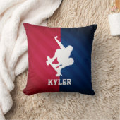 Schaatser; Rood, Wit en Blauw Kussen (Deken)