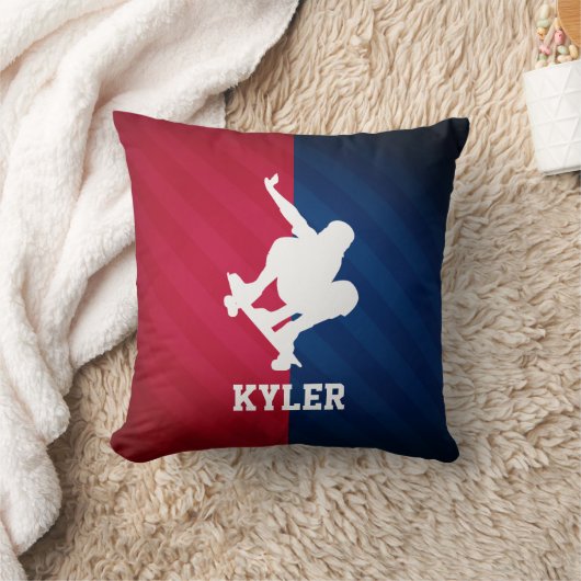 Schaatser; Rood, Wit en Blauw Kussen (Deken)