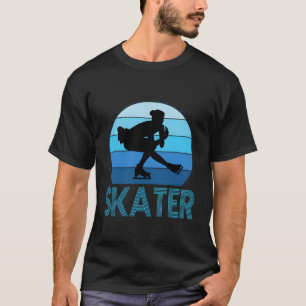 Schaatser schaatsen figuur schaatsen ijsdansen Fem T-shirt