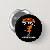 Schaatser Schaatsen Skateboarden Ronde Button 5,7 Cm (Voorkant /achterkant)