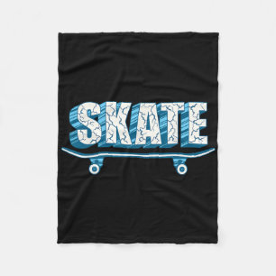 Schaatser Skate Skateboard Mannen Vrouwen Kinderen Fleece Deken