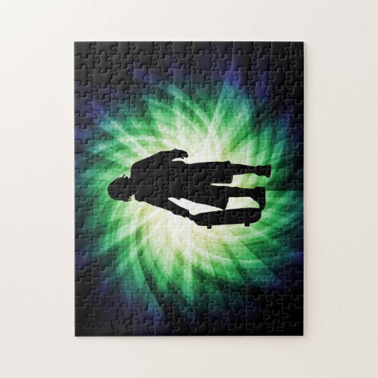 Schaatser; Skateboard Legpuzzel (Verticaal)