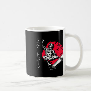 Schaatser Skelet Japan Skateboard Skateboarden All Koffiemok