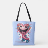schaatser tote bag (Achterkant)