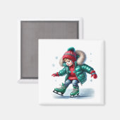 Schaatsermagneet magneet (Voorkant / Achterkant)