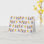 Schaatsers Kunst voor Liefdadigheidskaart Kaart (Gele Bloem)