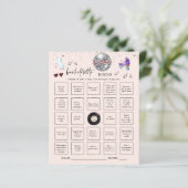 Schaatsfeest Bachelorette Bingo Spelkaart (Staand voorkant)