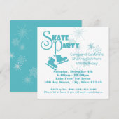 schaatsfeest kaart (Voorkant / Achterkant)