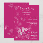 schaatsfeest kaart (Voorkant / Achterkant)