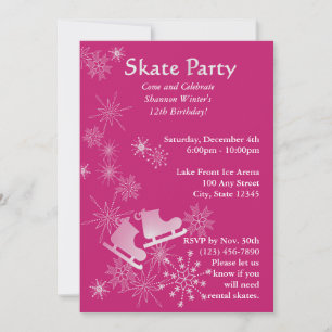 schaatsfeest kaart