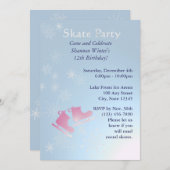 schaatsfeest kaart (Voorkant / Achterkant)