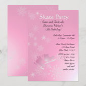 schaatsfeest kaart (Voorkant / Achterkant)